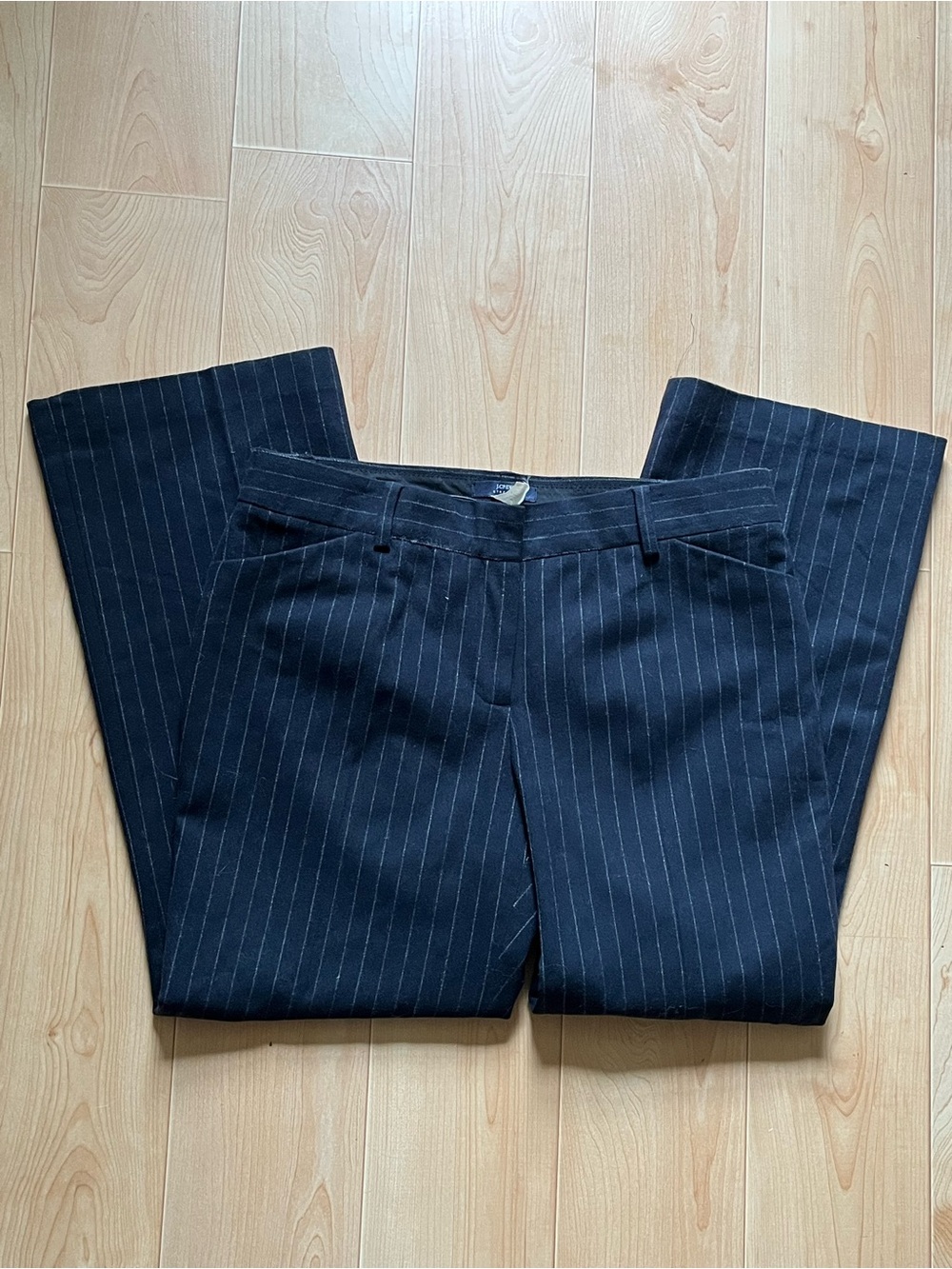 J. Crew Navy Pinstripe Dress Pants
